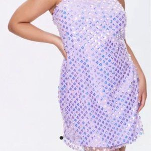 Lavender Sequin Mini Dress